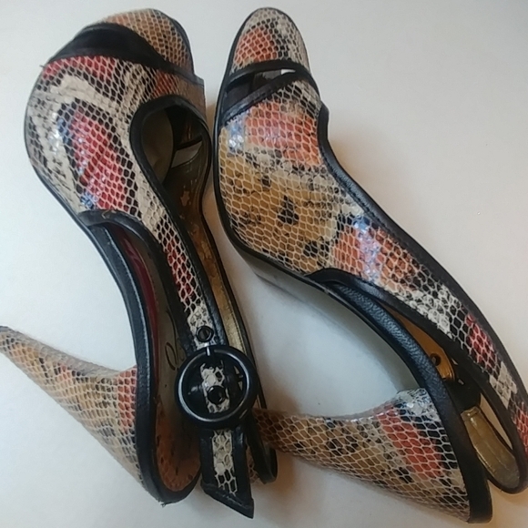 Poetic Licence Womens snakeskin print 4" heel - Picture 6 of 8